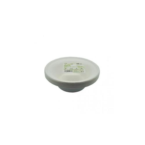 Bowl de fibra de caña de azúcar 360ml (10unid)