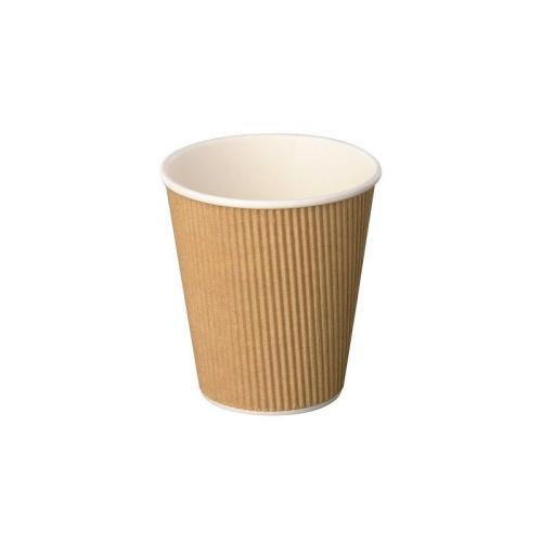 VASO CARTÓN KRAFT. DOBLE PARED. 360ml. 25u. 1