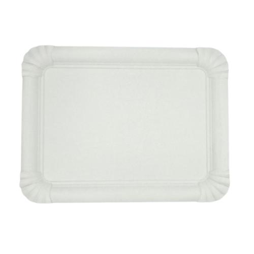 BANDEJA DE CARTÓN BLANCA 22x28cm. 50u. 1