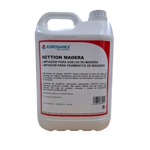 LIMPIADOR PARA SUELOS DE MADERA. NETTION MADERA. 5L. 1