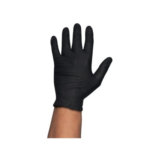 GUANTES DESECHABLES NITRILO NEGRO 100u. T-L 1