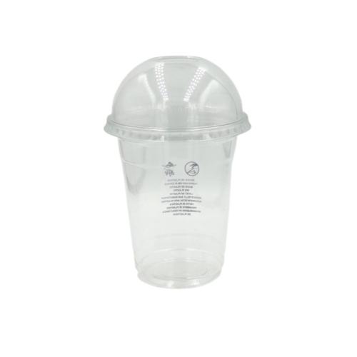 PACK VASO PET. 355ml. + TAPA CUPULA CON AGUJERO 92mm. 100u. 1
