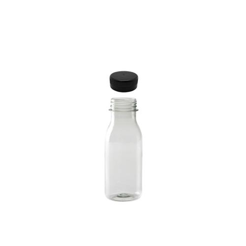 Botella Plástico 1000ml. PET. Tapón negro preenroscado