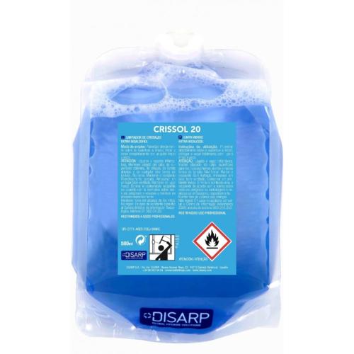 Crissol 20. Limpiacristales. Eco-z. Recambio  500ml