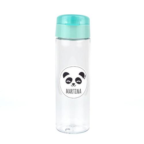Botella Panda Rosa,Menta o Azul 600ml personalizada
