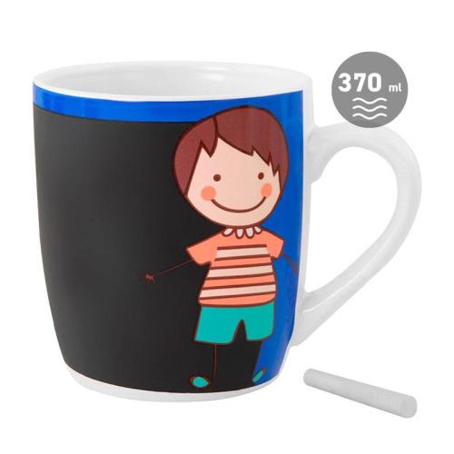 TAZA PIZARRA COLOREAR NIÑO HAPPY