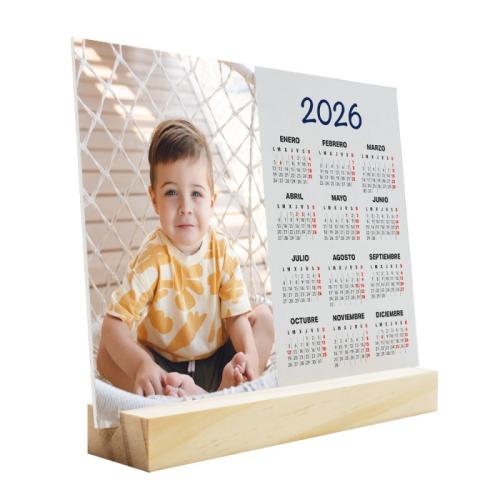 Calendario Año y Foto en Madera 1