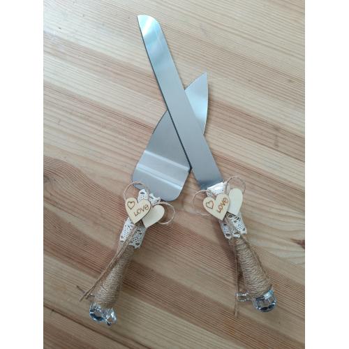 Cuchillo y Pala Tarta Novios