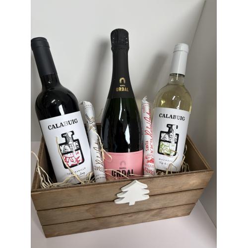 Caja Navideña Botellas 1