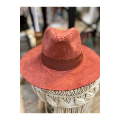 Sombrero lazo, color - teja 1