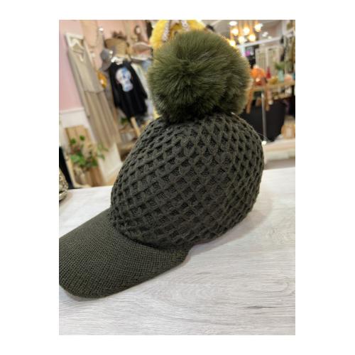 Gorra  trenza, tallas - talla unica, color - verde militar 1