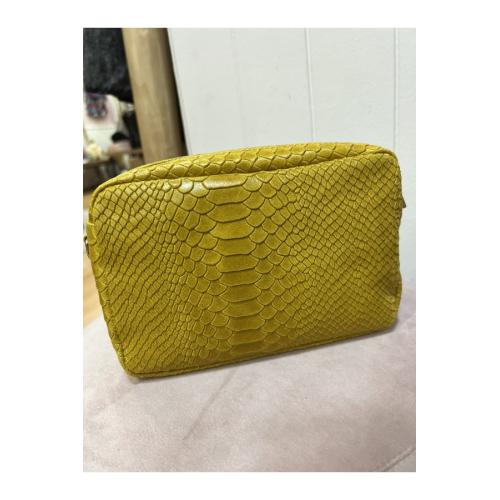 Bolso serpiente, color - amarillo 1