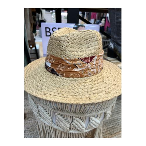 Sombrero paraiso, color - teja 1