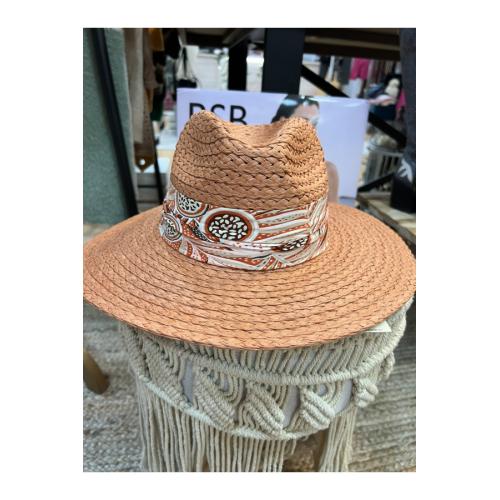 Sombrero paraiso, color - melocoton 1