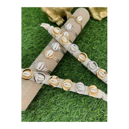 Anillos concha, tallas - talla unica, color - dorado 1