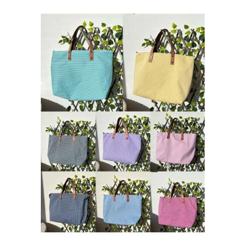 Bolso vichy personalizable, color - denim claro 1