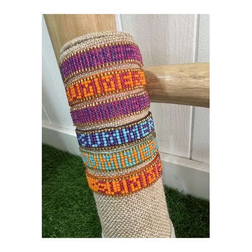 Pulseras summer, color - naranja 1