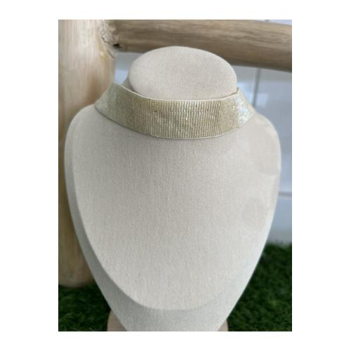 Choker dubai, color - verde kaki 1