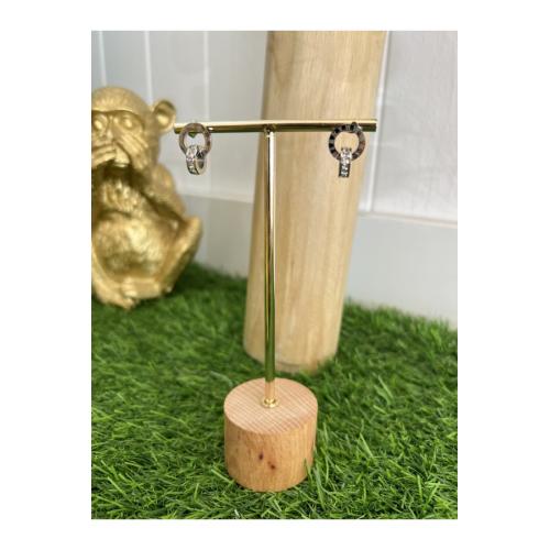 Pendientes romanos, color - plateado 1