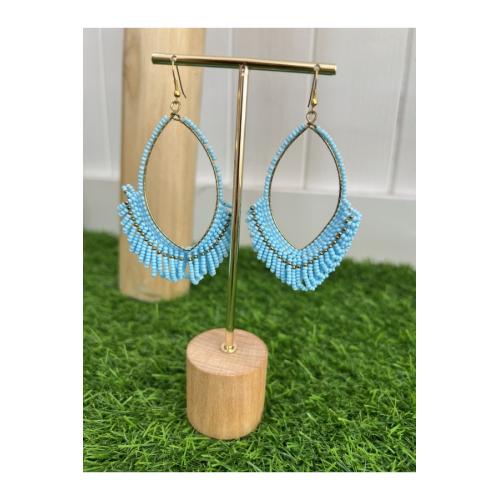 Pendientes polinesia azul 1