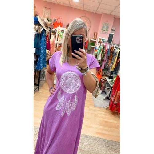 Vestido atrapasueños, tallas - talla unica, color - buganvilla 1