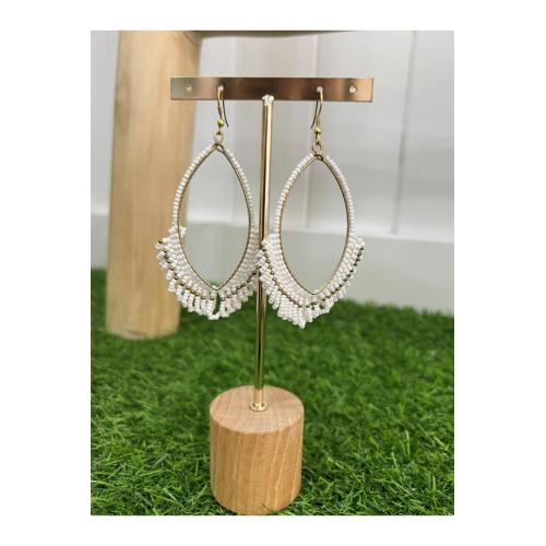 Pendientes polinesia blancos 1