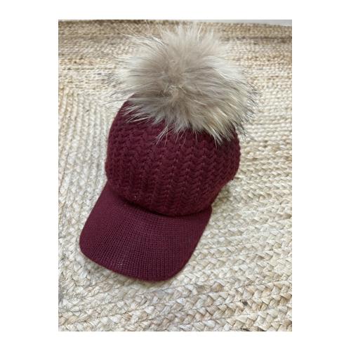 Gorra textura, tallas - talla unica, color - vino 1