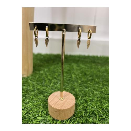 Pendientes vuela alto dorado 1