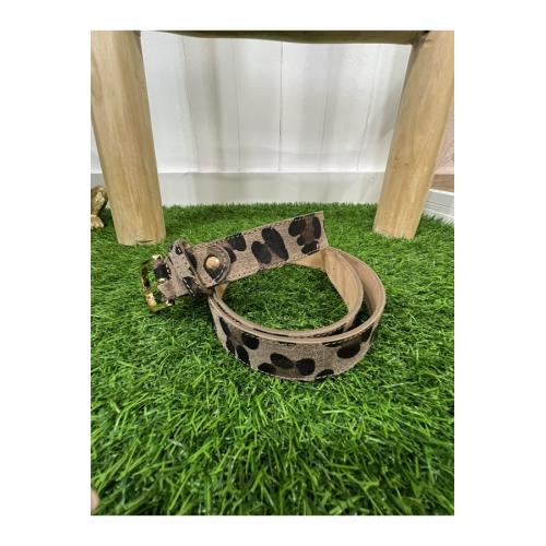 Cinturon animal print, color - camel, tallas - talla unica 1