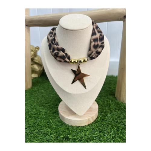Collar leopard estrella 1