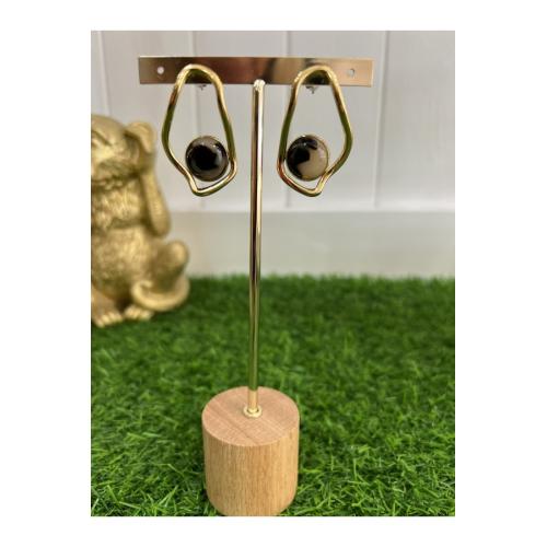 Pendientes geometric animal print 1