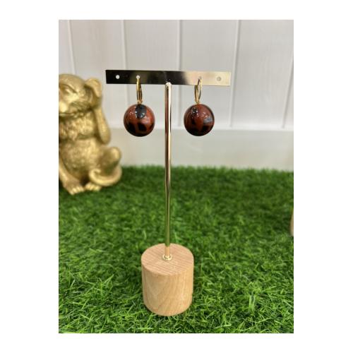 Pendientes bola print caldera 1
