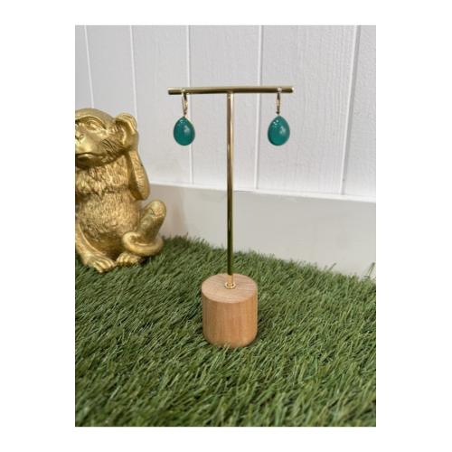 Pendientes bolonia verde 1