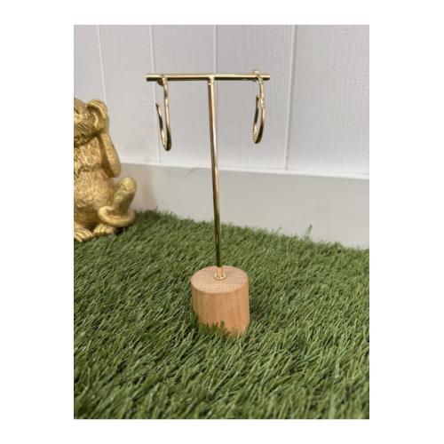 Pendiente areta dorado 1
