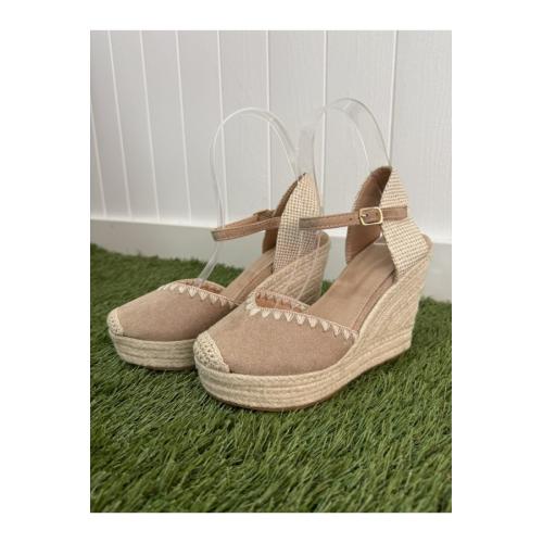 Cuñas malaga beige, tallas - 41 1