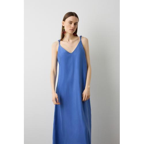 Vestido creta, tallas - s, color - azul klein 1