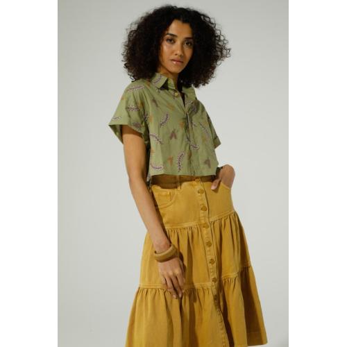 Camisa rama, tallas - l, color - verde kaki 1
