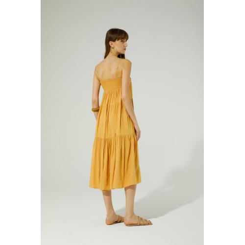 Vestido galapagos, tallas - m, color - mostaza 1