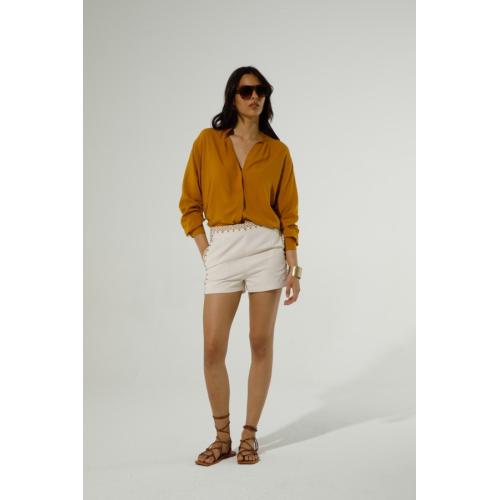 Blusa sambuca, tallas - m, color - mostaza 1