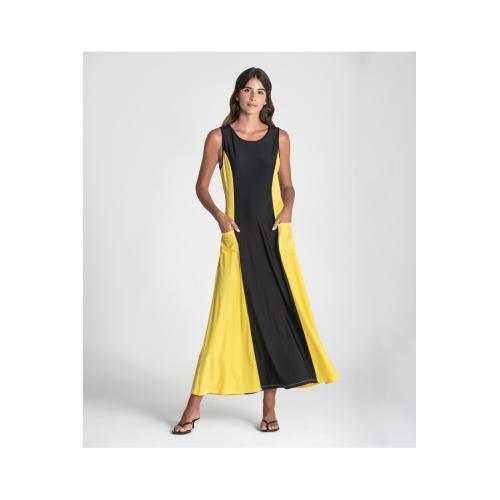 Vestido berta, color - amarillo, tallas - s/m 1