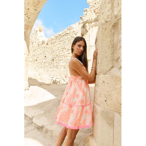 Vestido nilo neon corto, tallas - s/m 1
