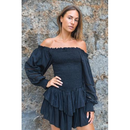 Vestido moon lace negro 1