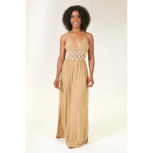 Vestido largo grills, tallas - talla unica, color - maquillaje 1