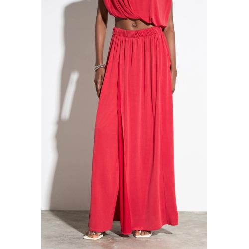 Falda chloe bolsillos, color - rojo, tallas - s 1