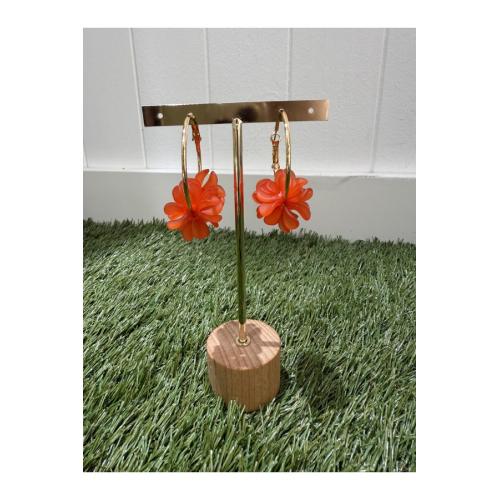 Pendientes teresa naranja 1