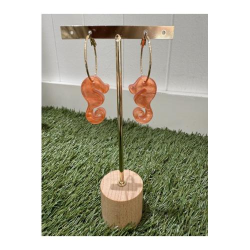 Pendientes caballito naranja 1