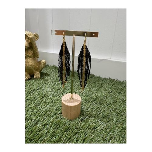 Pendientes azabache negro 1