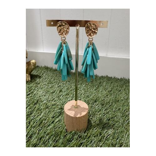 Pendientes africa turquesa 1