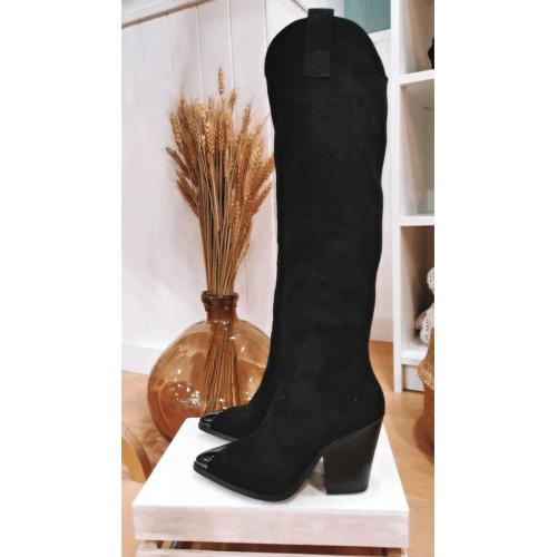 Bota alta  bony, color - negro, tallas - 40 1