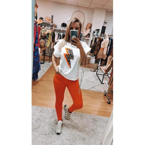 Pantalon basic, color - naranja, tallas - 40 1